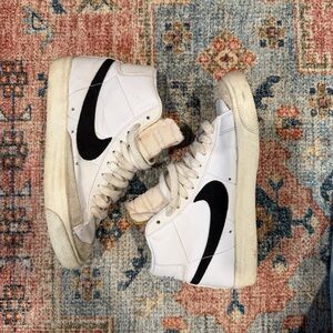 Nike White and Black blazer High-Tops